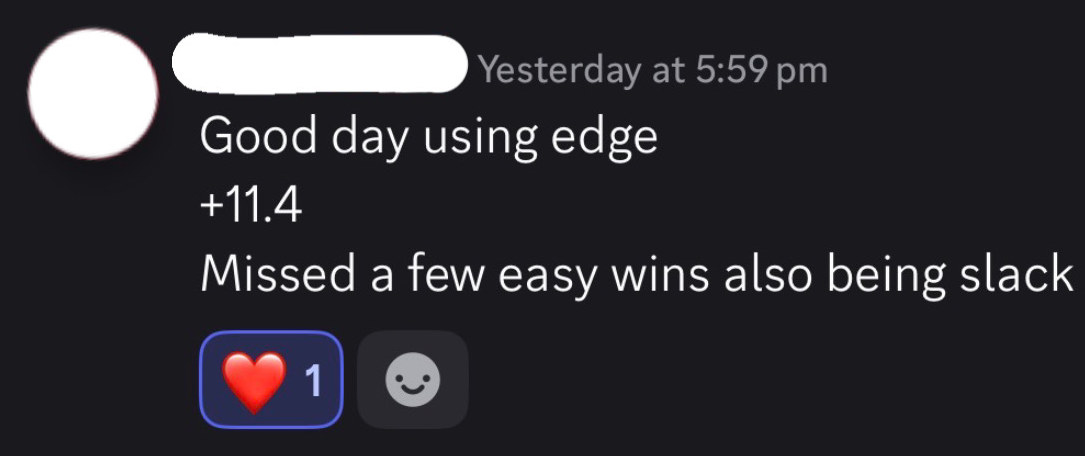 Beta member: 57.34 units up for the month testing the extension all August