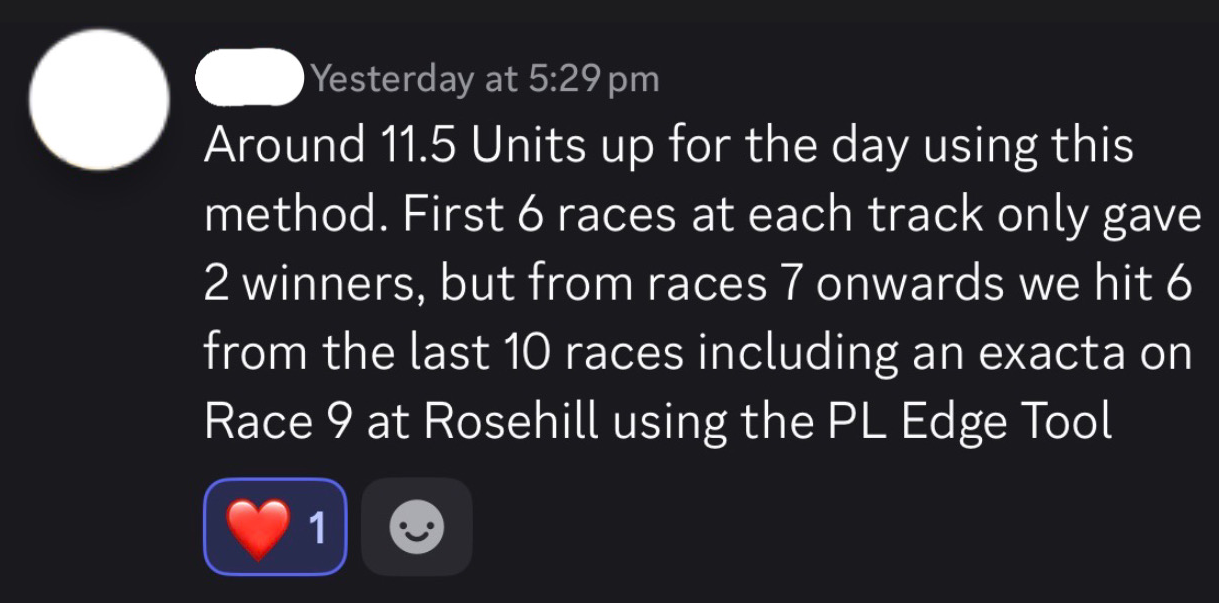 Beta member: good day using edge, +11.4 units