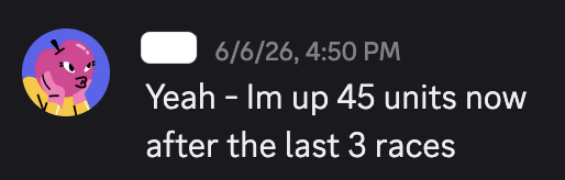 Member review — Up 45 units after last 3 races